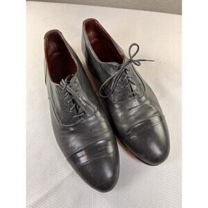 Florsheim‎ Royal Imperial Men Dress Shoes Black Oxford Leather Cap Toe Size 10 D